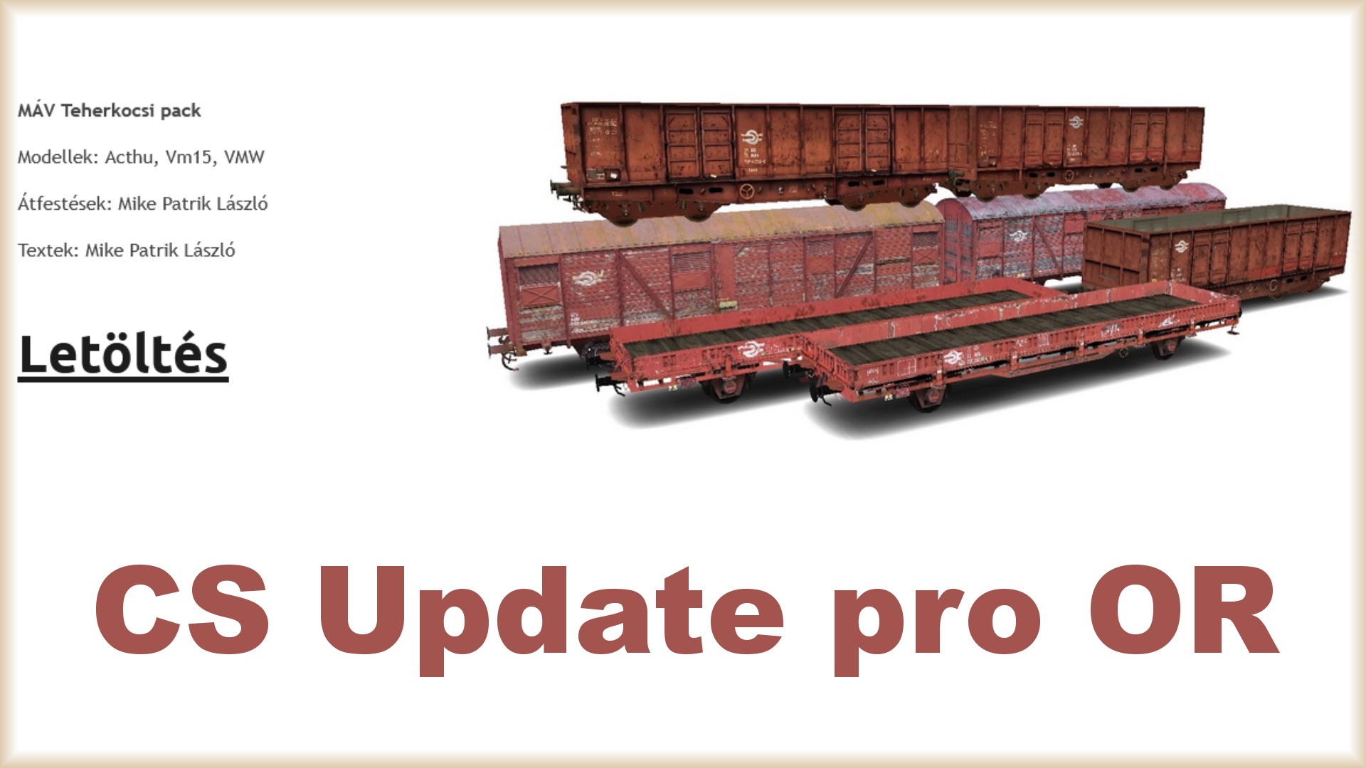 MAV Teherkocsi packCZ