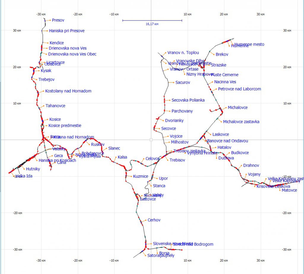 Michaľany-Humenné-Lúpkow(PKP) a Humenné-Prešov