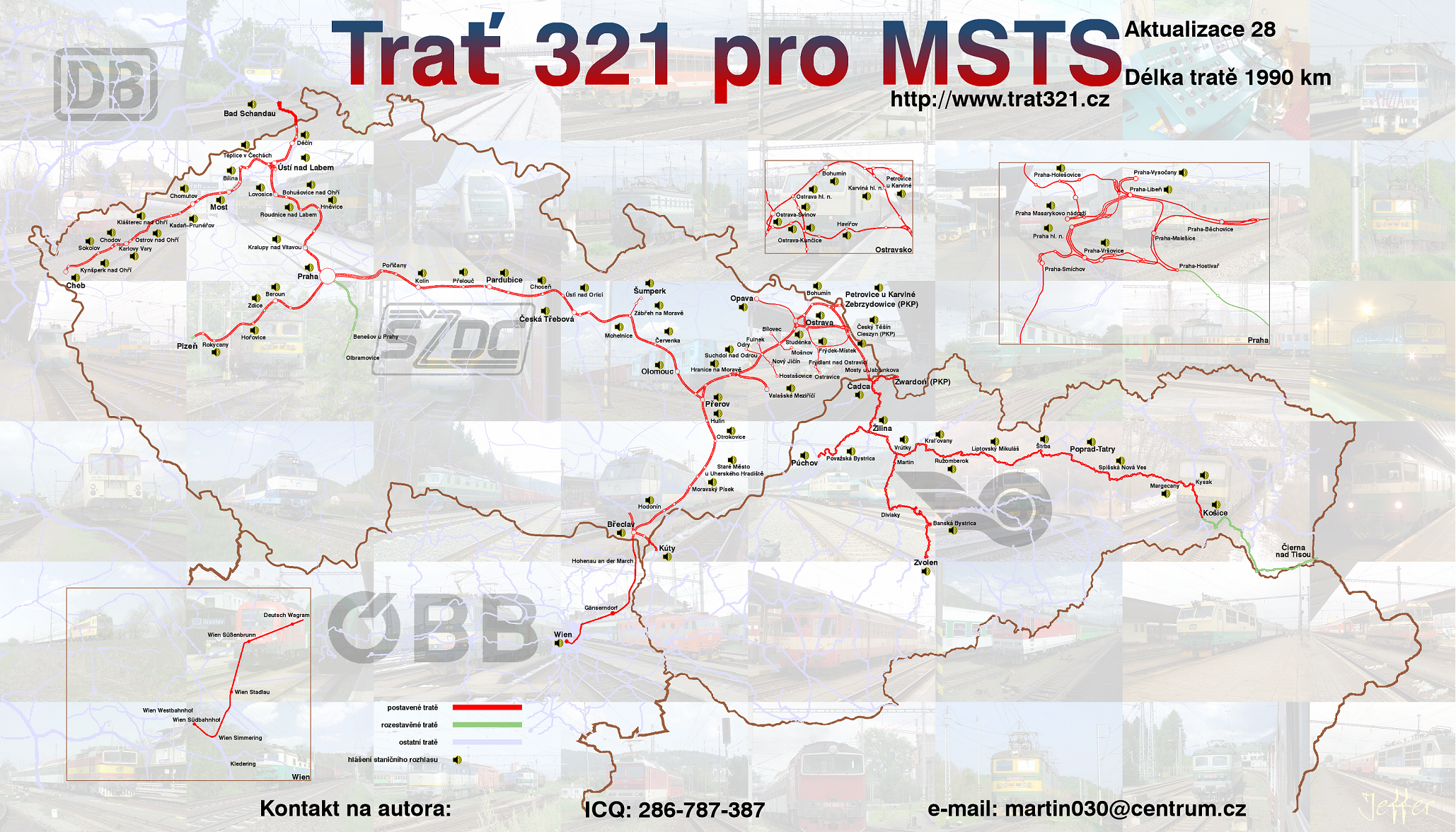 Praha - Ostrava - Žilina - Košice - Cierna nad Tisou