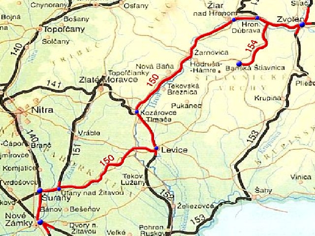 Zvolen - Nové Zámky